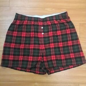Women's No Boundaries Plaid Sleepwear Cotton Boxer Shorts